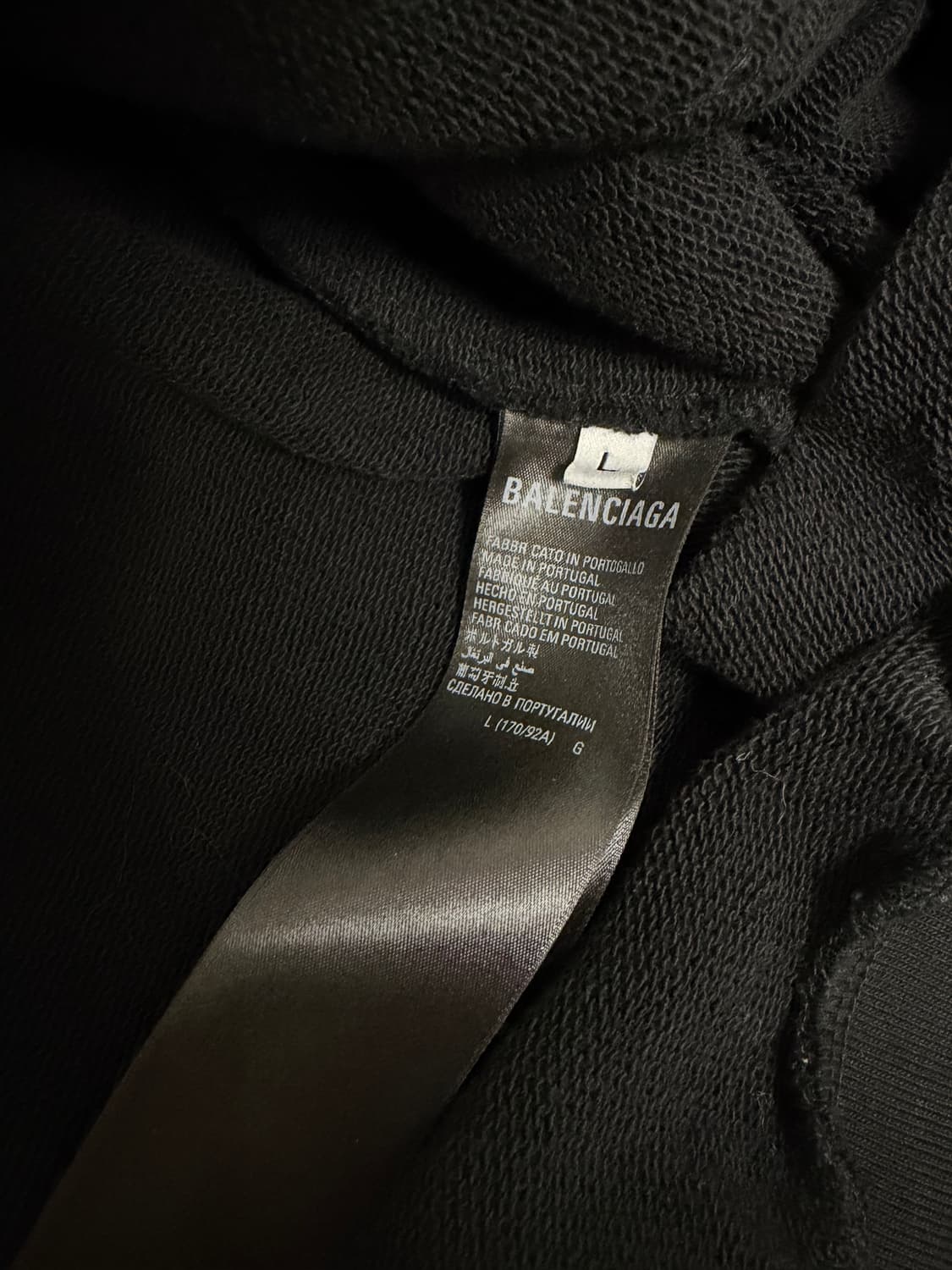 [L] 발렌시아가 헤비메탈 후드집업 스몰 핏 상품이미지6