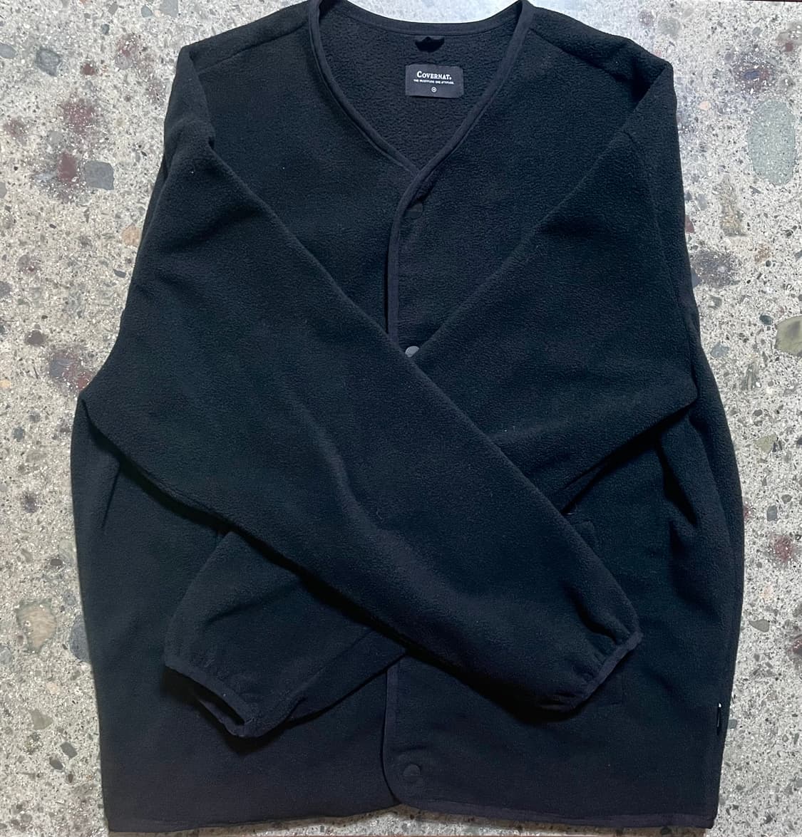 커버낫-플리스 카라리스 자켓(블랙) 상품이미지2