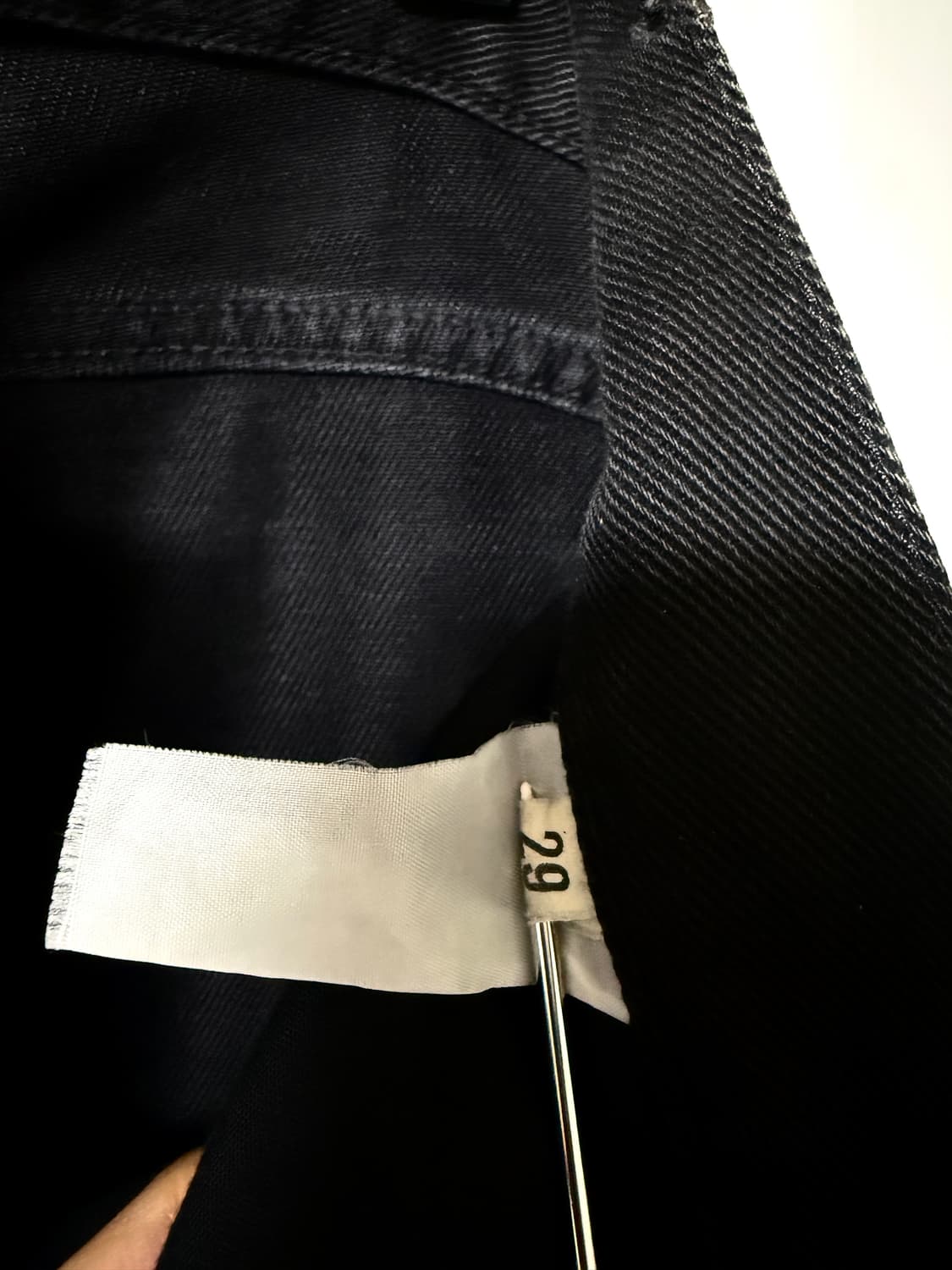 Helmut Lang 1997s Black Wax Coated Denim 상품이미지4