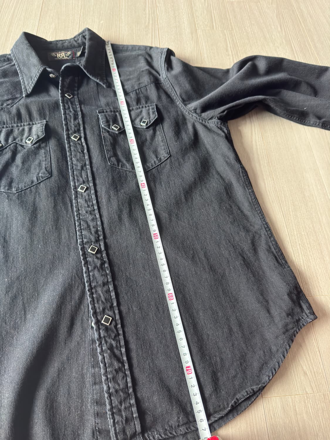 rrl 더블알엘 웨스턴 셔츠 블랙 xl 상품이미지9