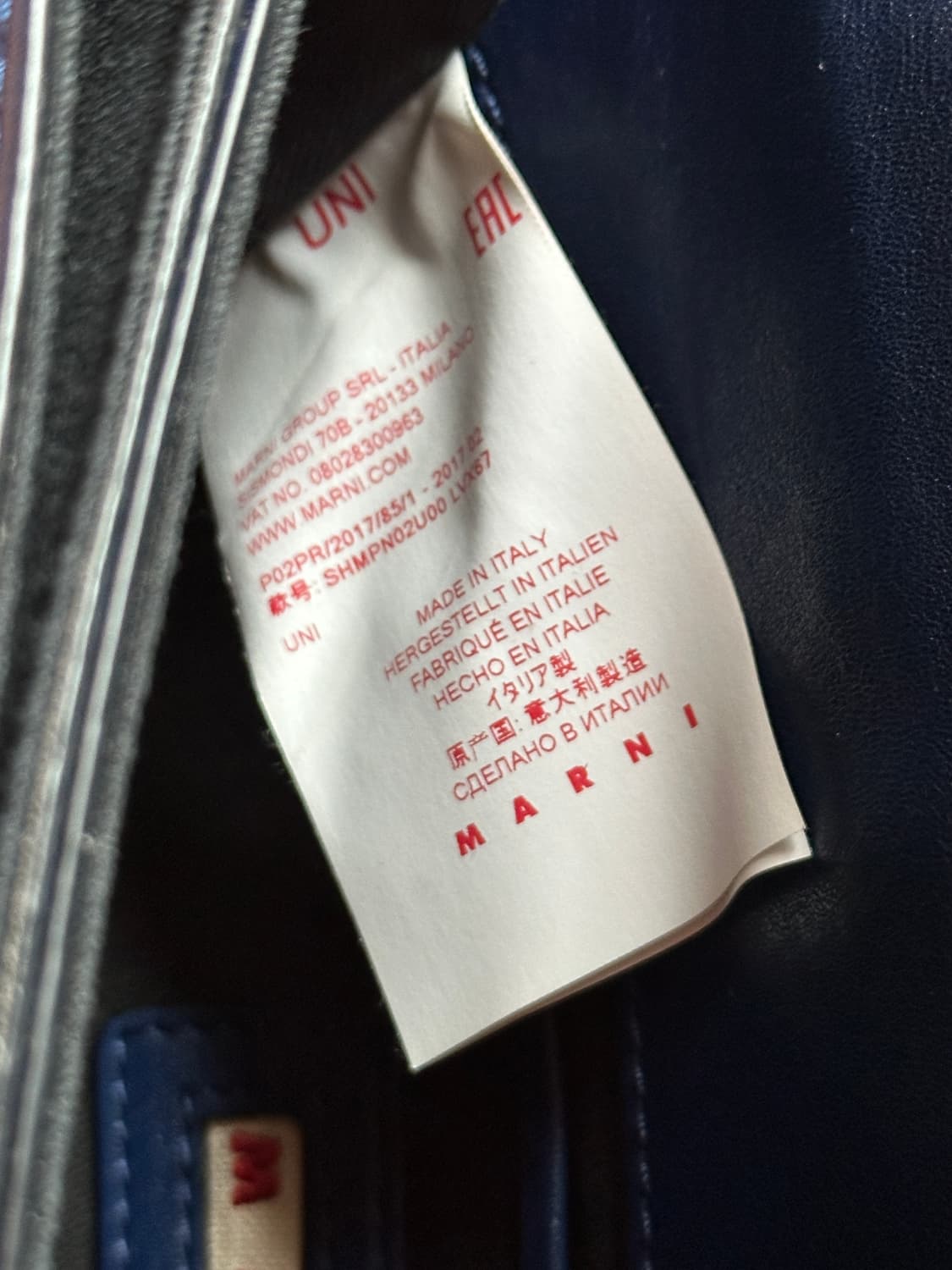 Marni 마르니 투웨이 사첼백 딥블루 상품이미지8