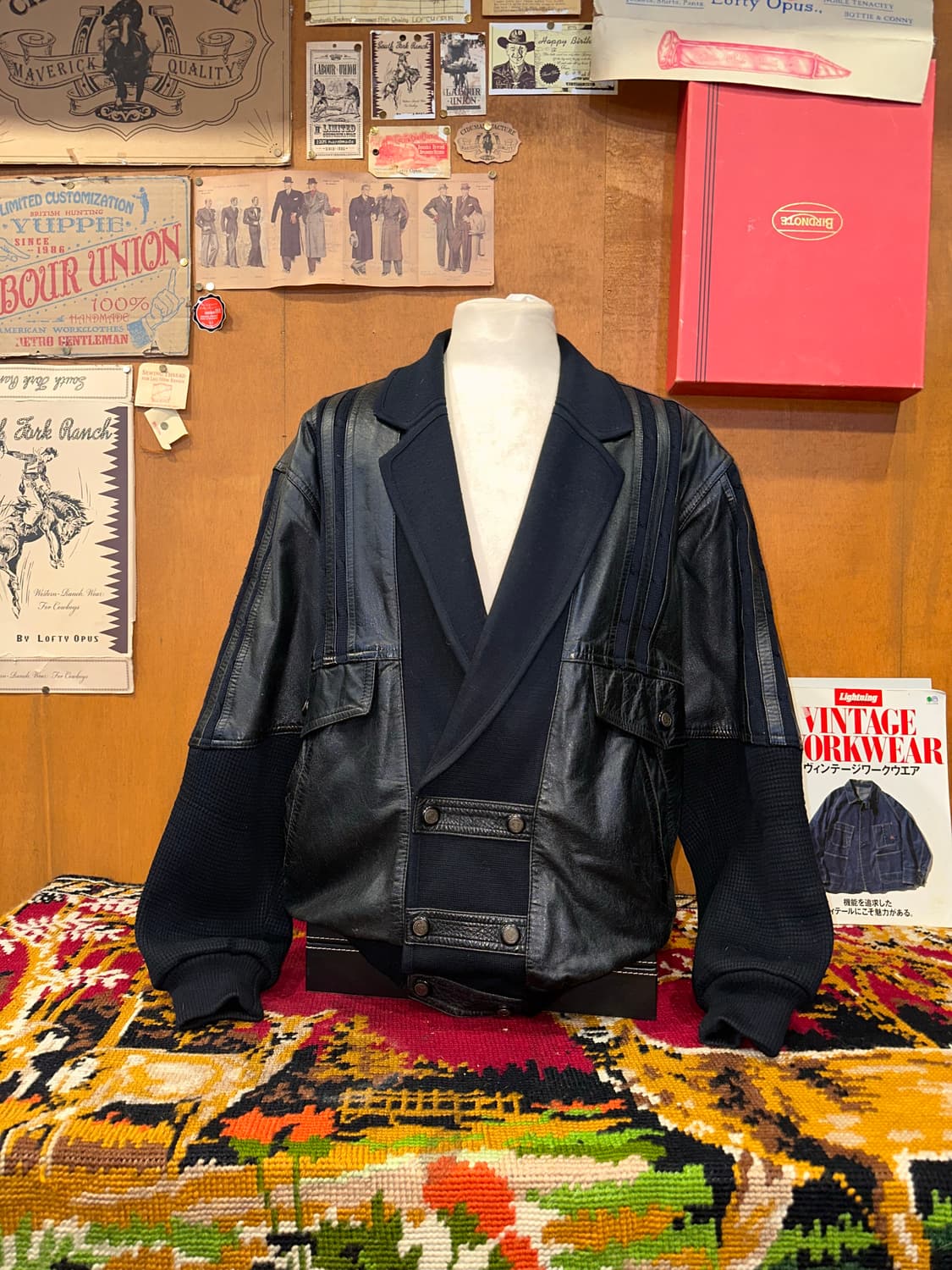 ( L-XL ) 가죽자켓 레더자켓 봄버자켓 빈티지가죽 항공점퍼 상품이미지3