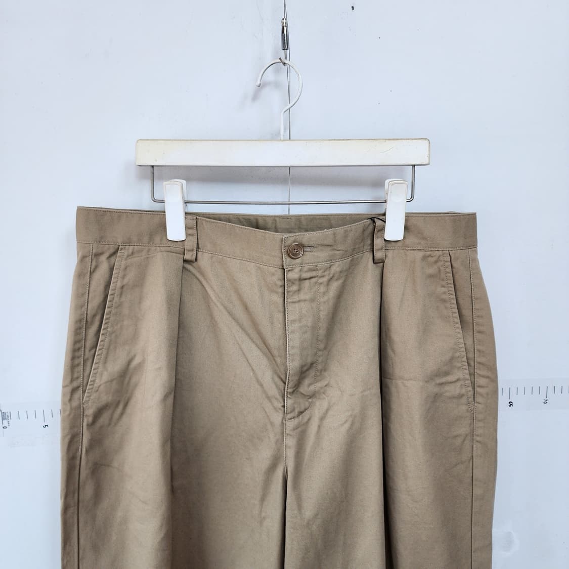 무신사 스탠다드 베이지색 면바지 상품이미지2