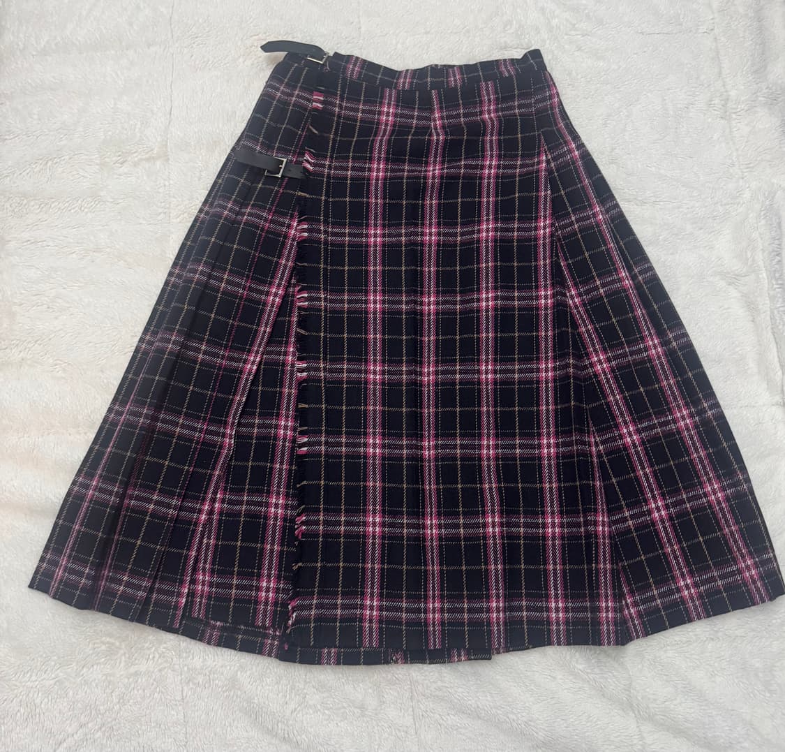 라세레모니 체크 스커트 상품이미지1