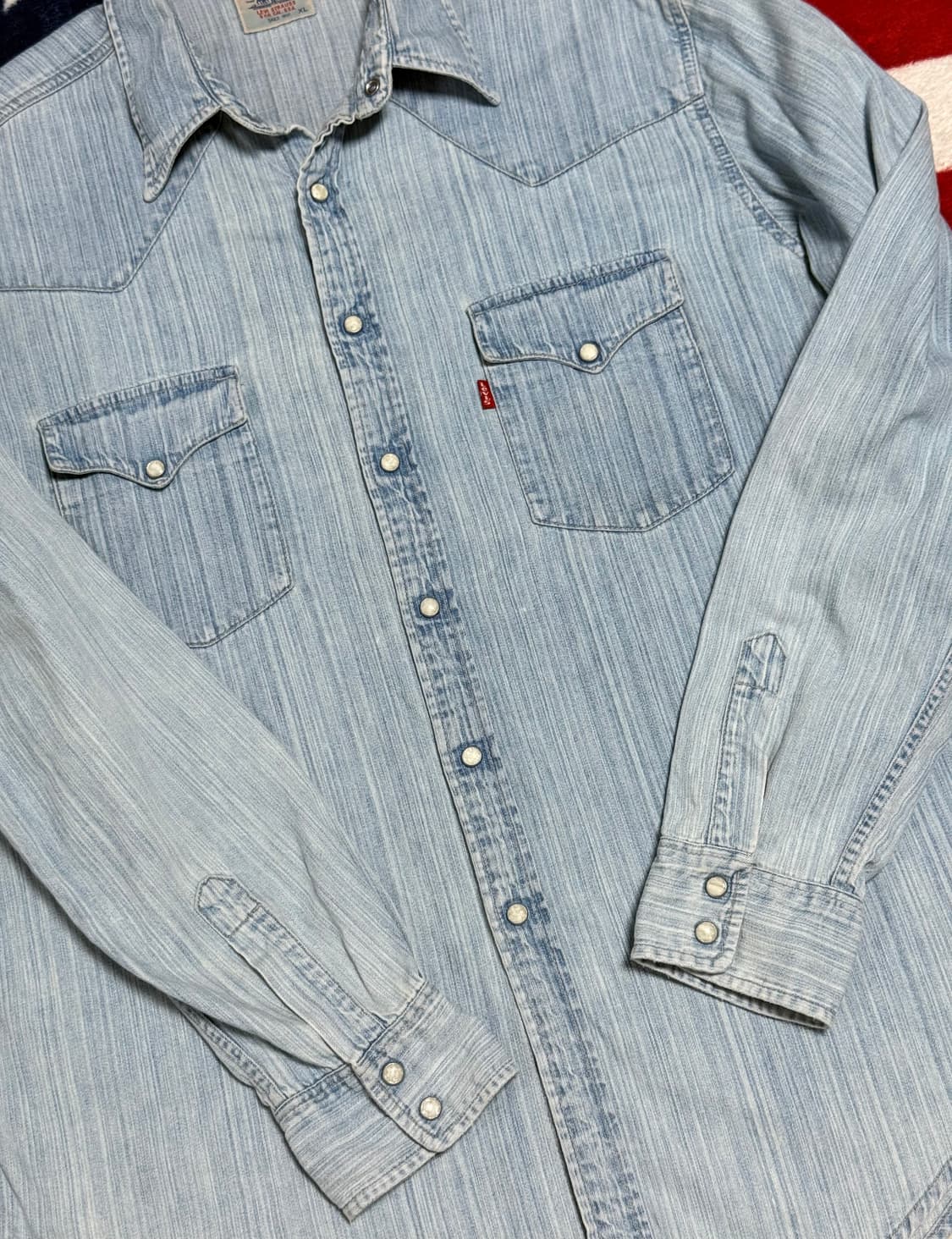 리바이스 웨스턴데님셔츠 levis western shirt 유럽판 빈티지 상품이미지6