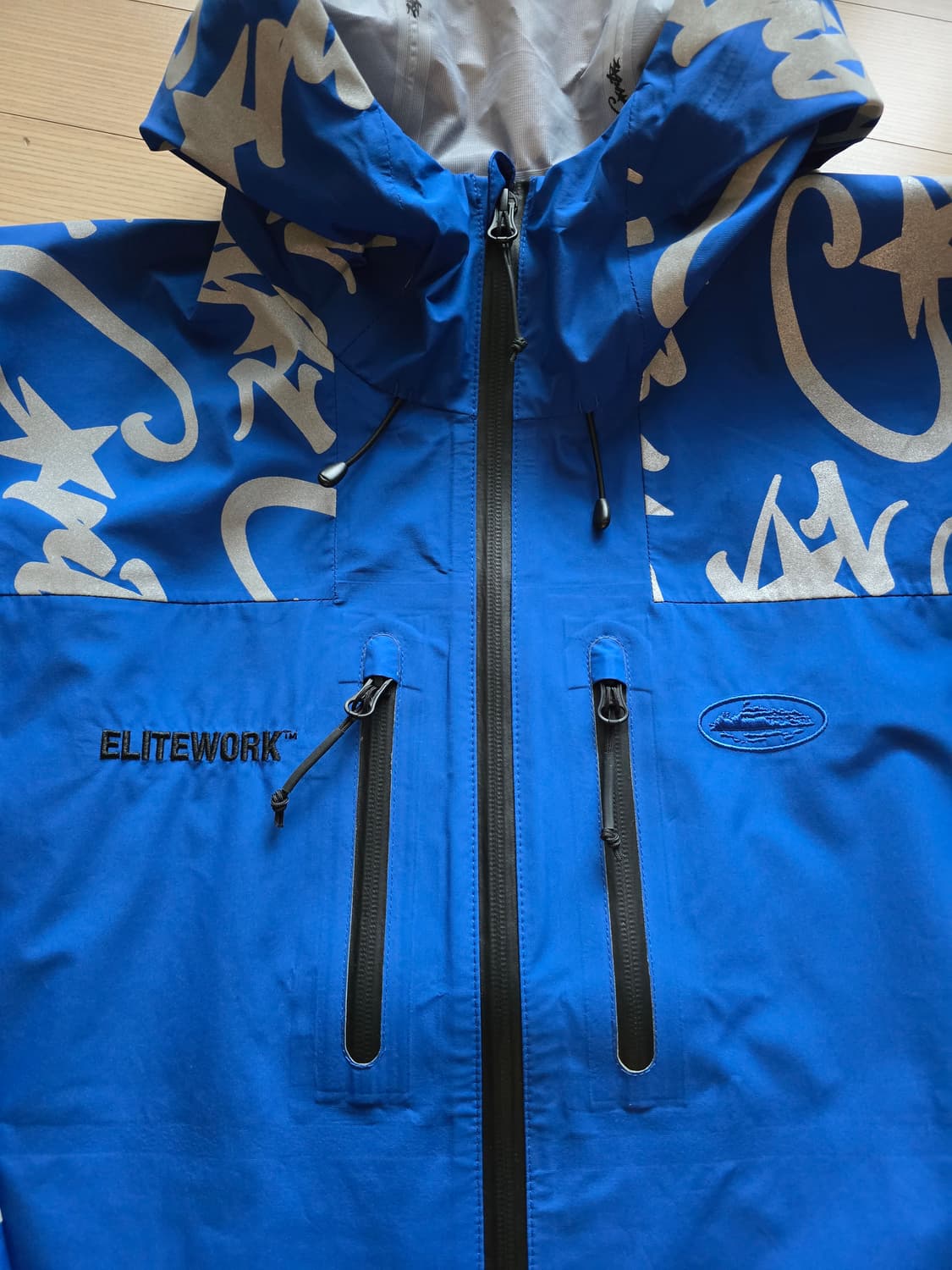 코르테이즈 워터프루프 ELITEWORK 쉘 자켓 로얄 S 상품이미지4