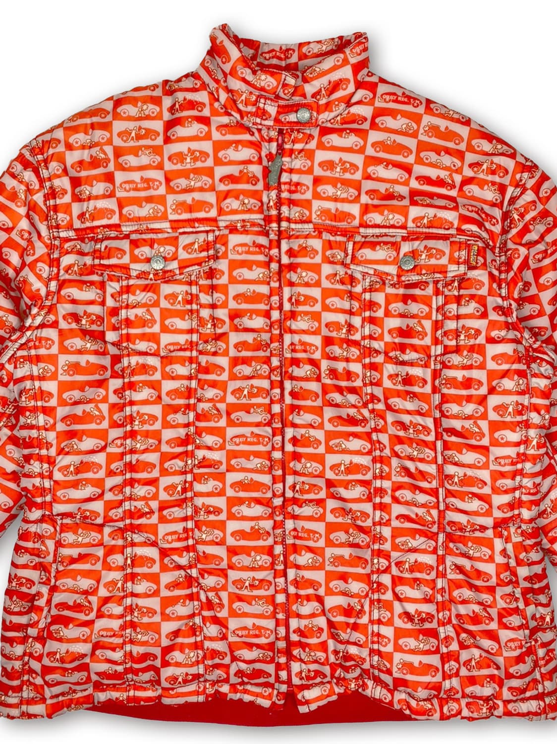 오일릴리 레드프린팅 패딩 상품이미지2