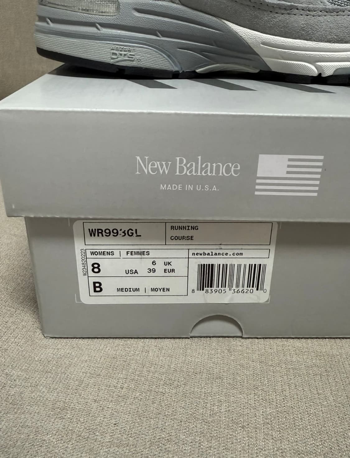 뉴발란스 993 그레이(250) 새상품 상품이미지5