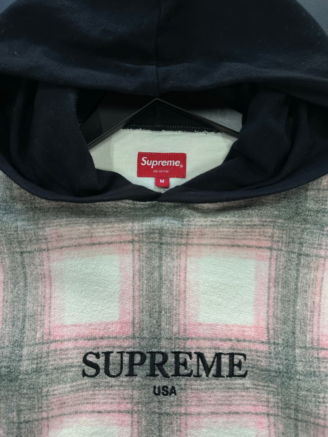 슈프림 17AW 쉐도우 플래드 후드티 상품이미지8