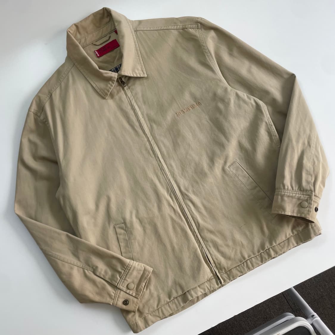 Levi's 리바이스 90‘s 베이지 워크 스펠자수 블루종 자켓 상품이미지4