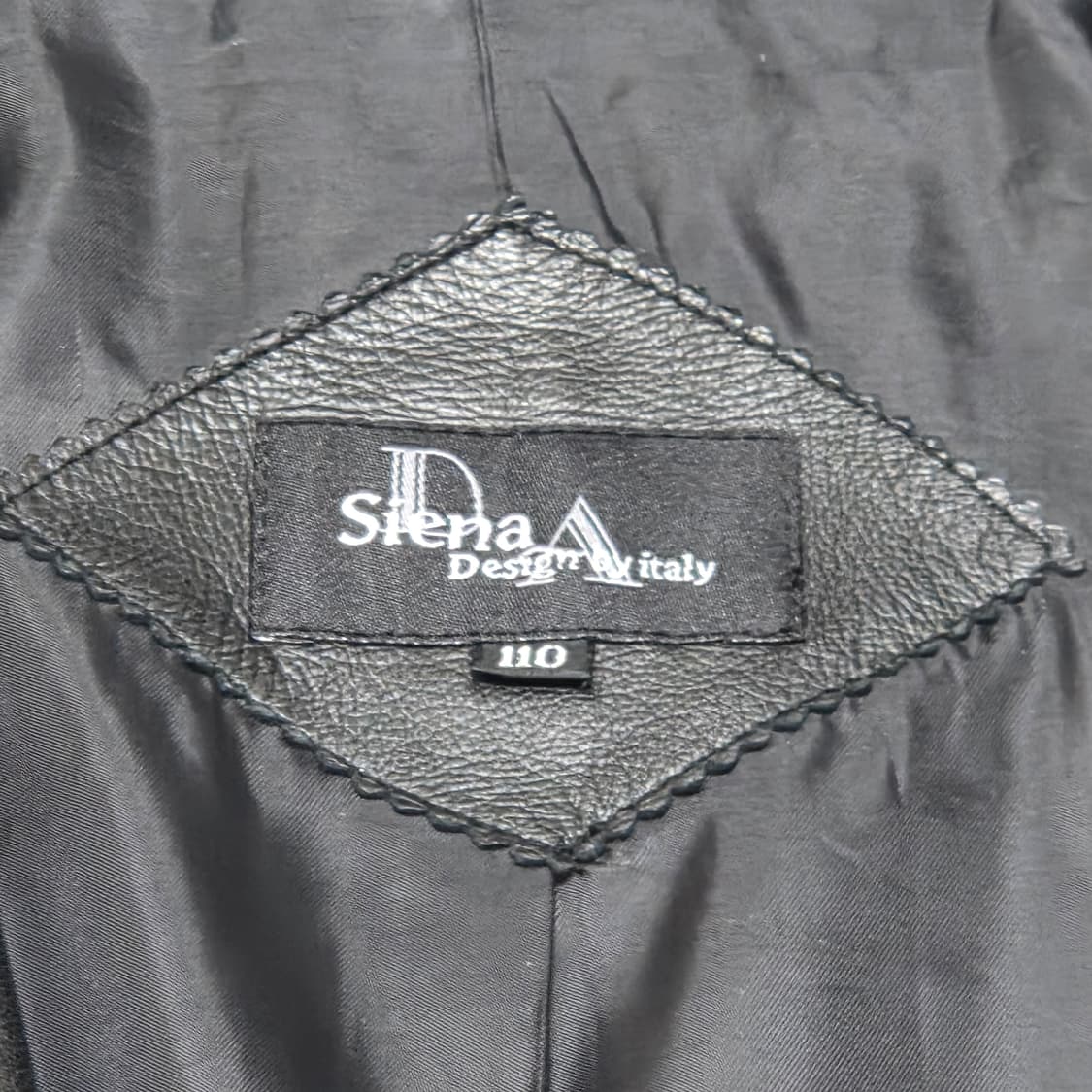 SIENA DESIGN BY ITALY 빈티지 블랙 양 가죽 레더 자켓 상품이미지3