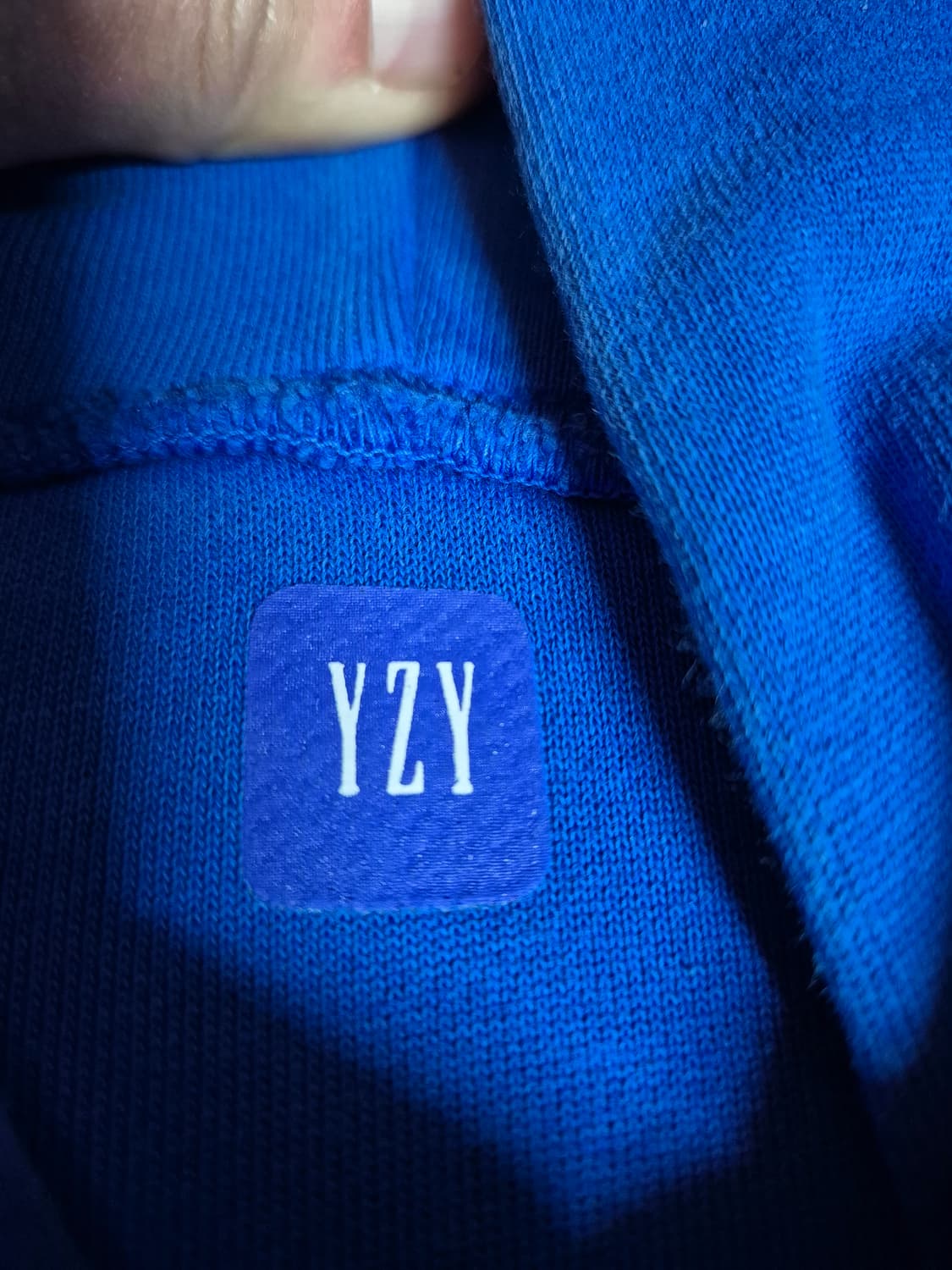 [L] 이지 갭 후드 블루 파랑색 yzy 칸예 상품이미지2