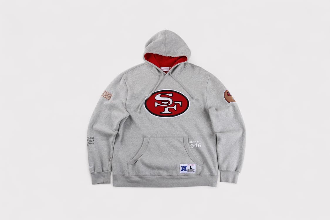 [L] 미첼앤네스 NFL 샌프란시스코 49ers 후드티 상품이미지1