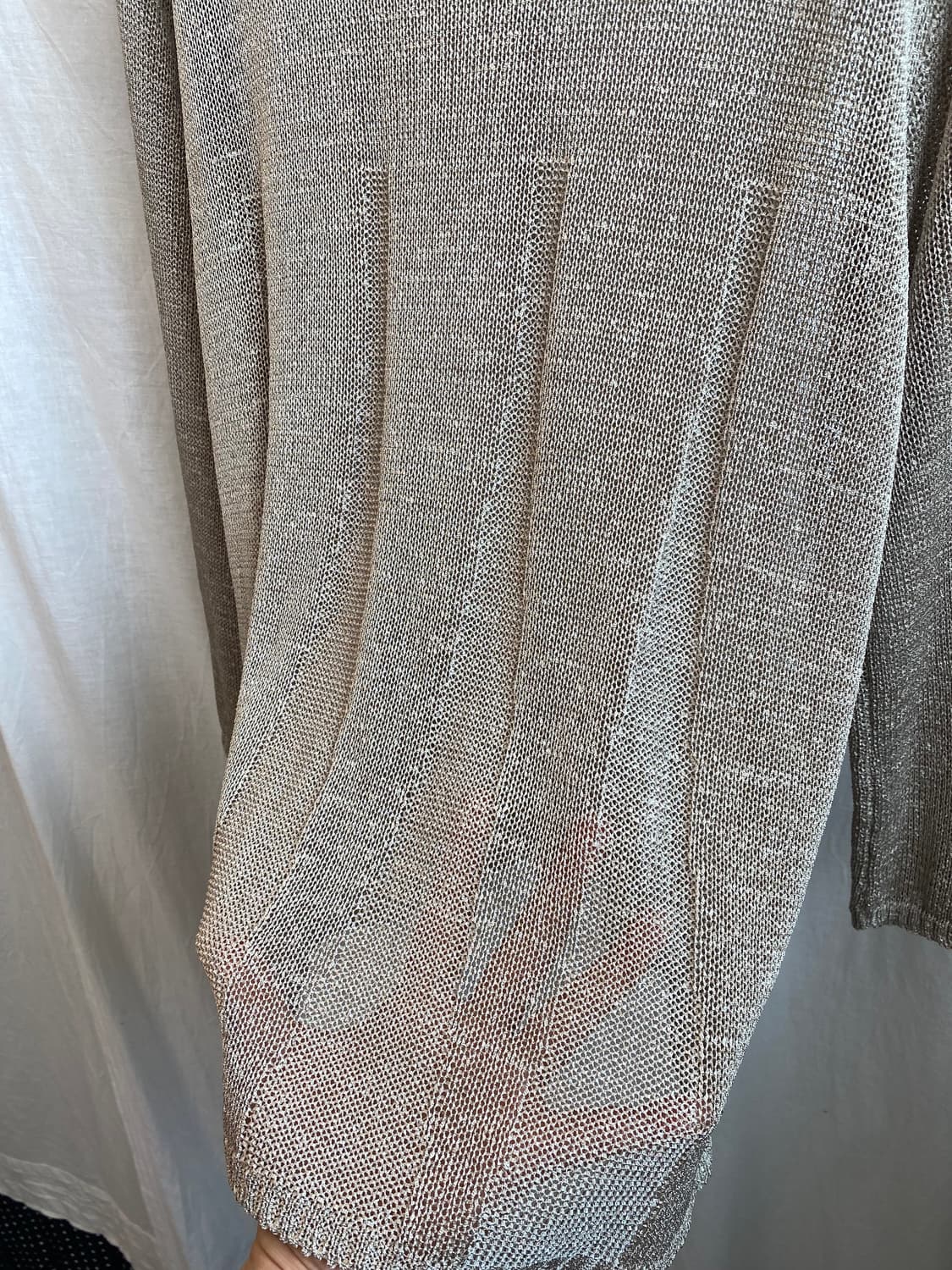 베이지 테이프얀 가디건(L) 상품이미지8