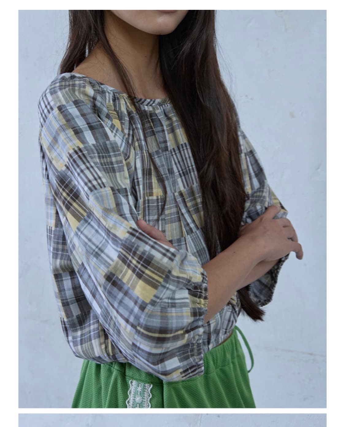 호쿠스포쿠스 Ethnic patch-work blouse 상품이미지2