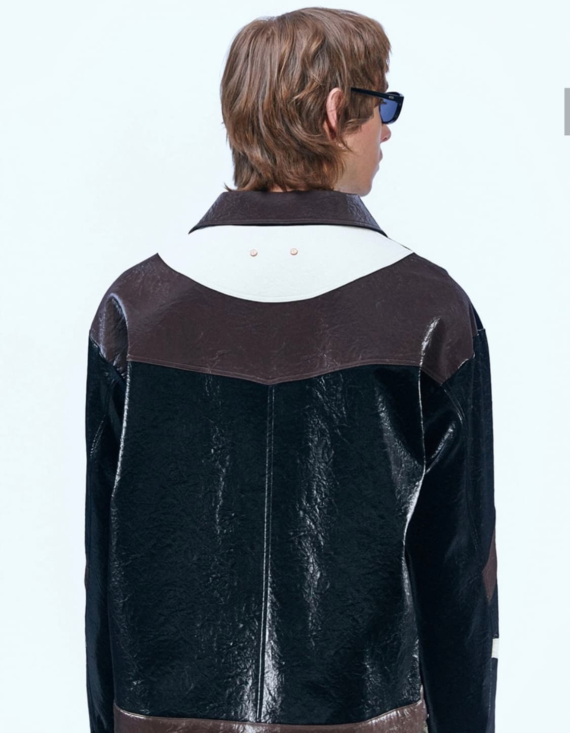 정가 45만원 앤더슨벨 레더 트러커 바시티 자켓 m사이즈 상품이미지1