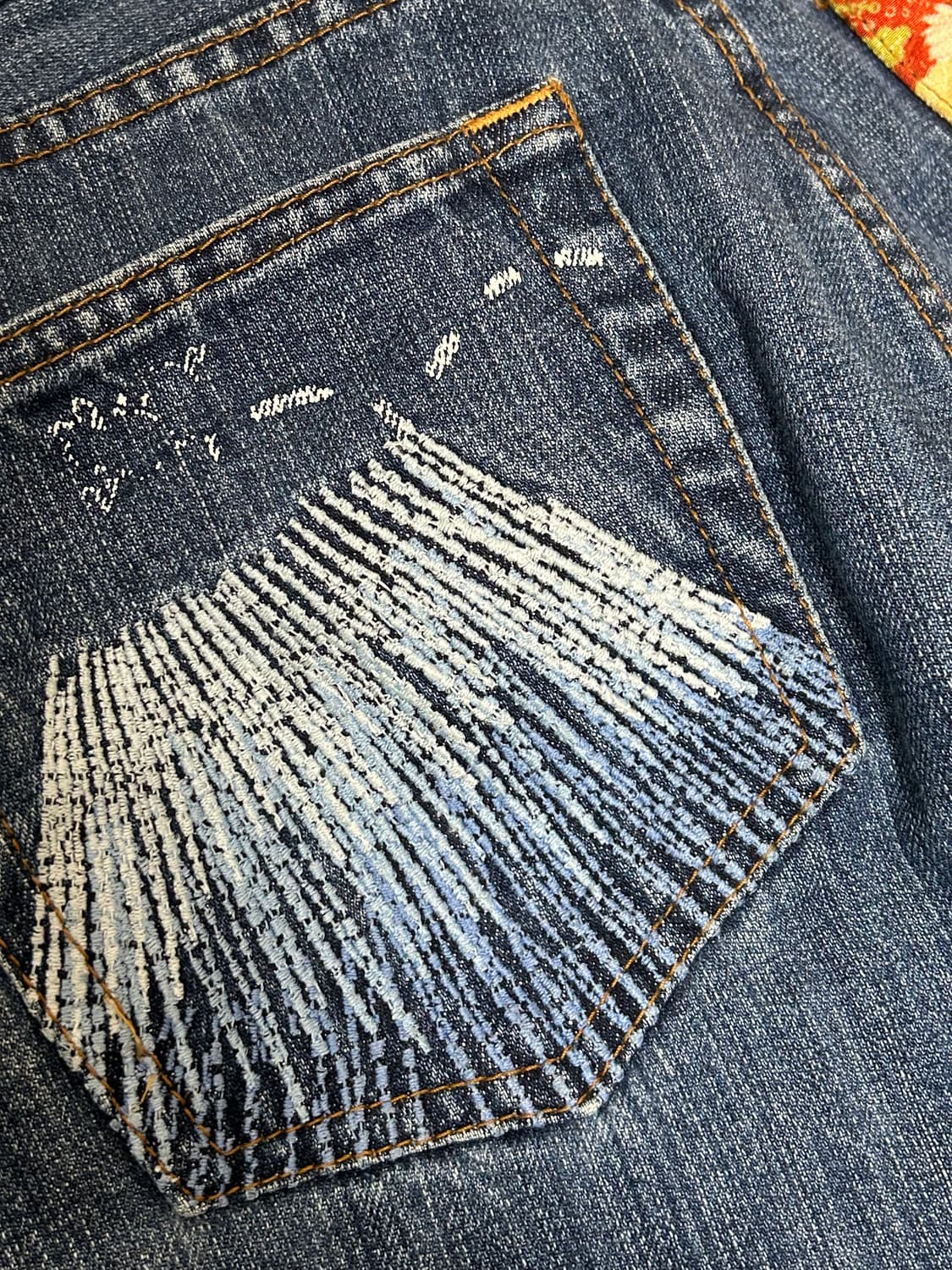 스튜디오 다치산 리미티드 에디션 후지산 데님팬츠 상품이미지5