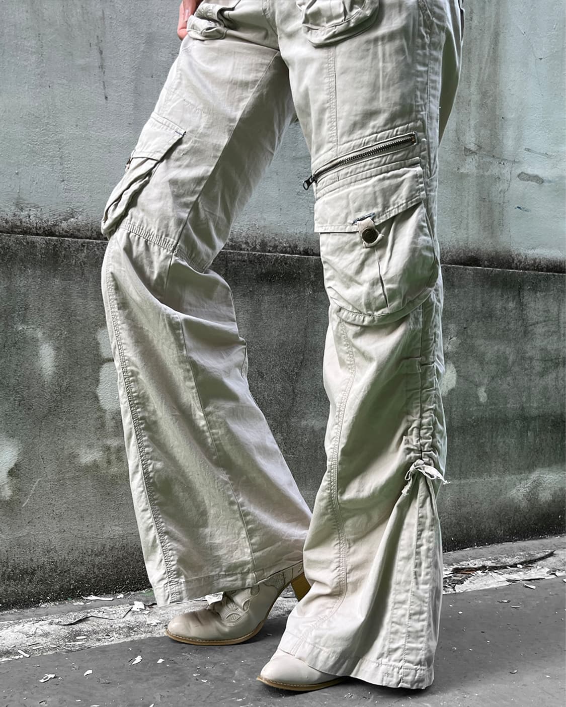 00’s Butterfly Print Flare Cargo Pants 상품이미지4