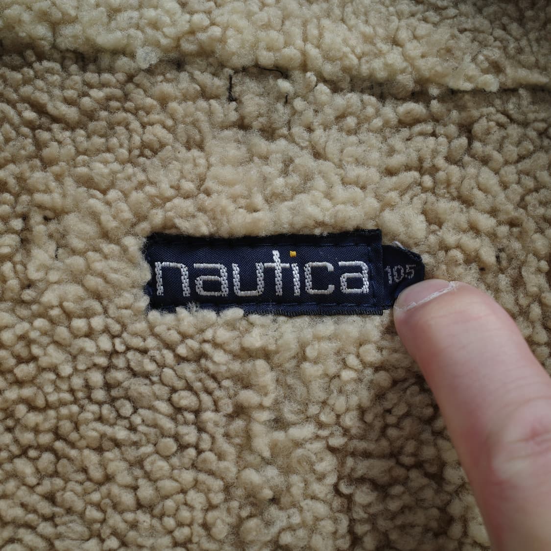 90s 노티카 리얼 양털 스웨이드 가죽 무스탕 무톤 B3 플라이트 자켓 상품이미지2