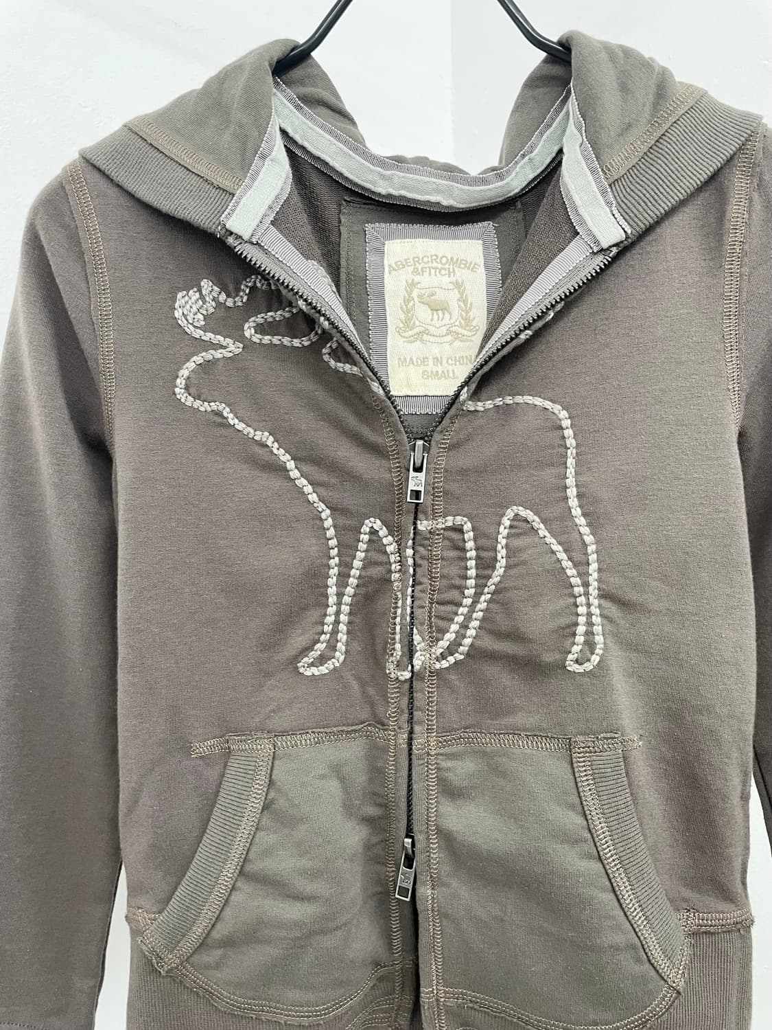 아베크롬비 자수 스티치 2way 집업 상품이미지8