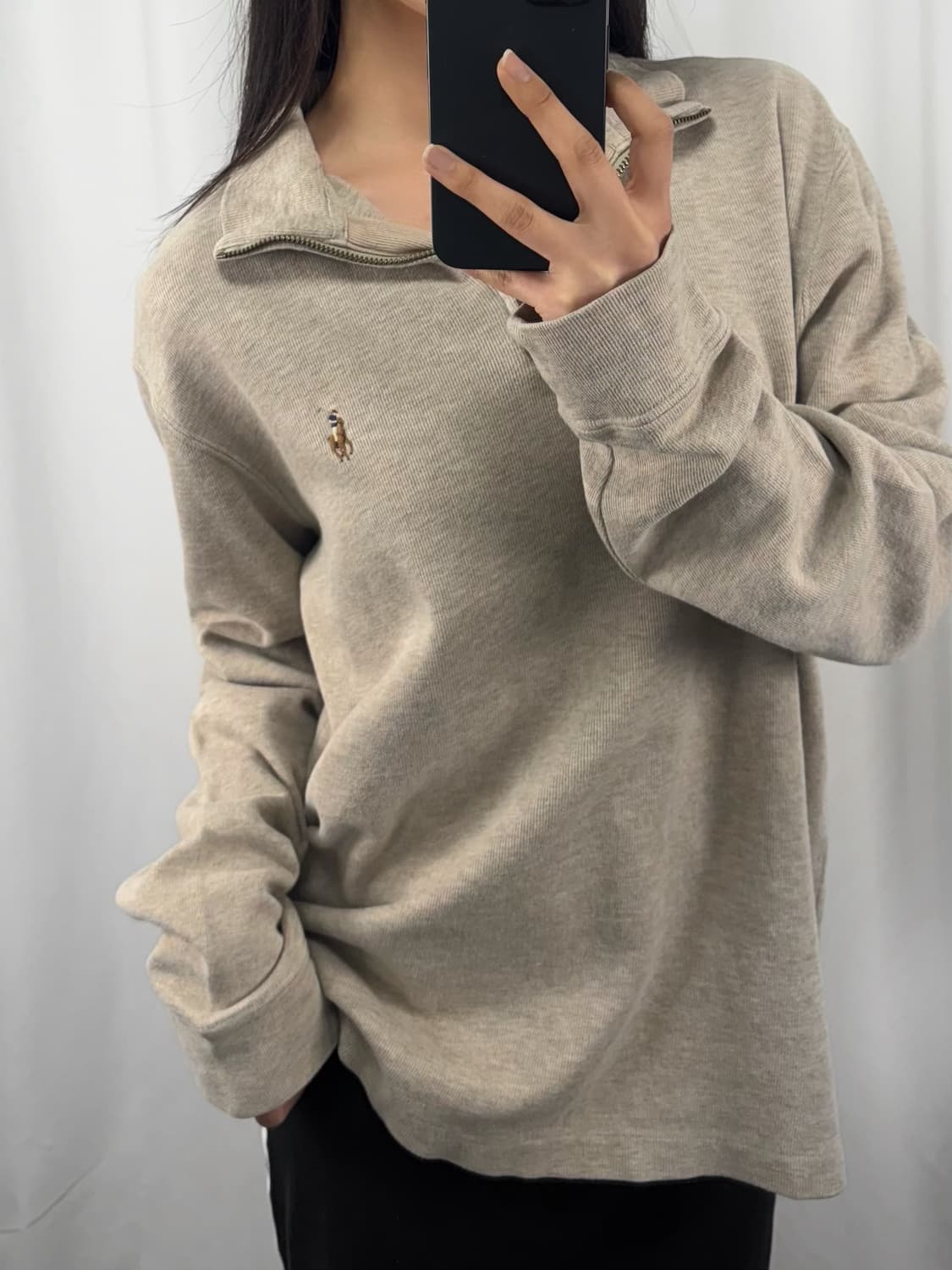 폴로 QR 하프집업 상품이미지1