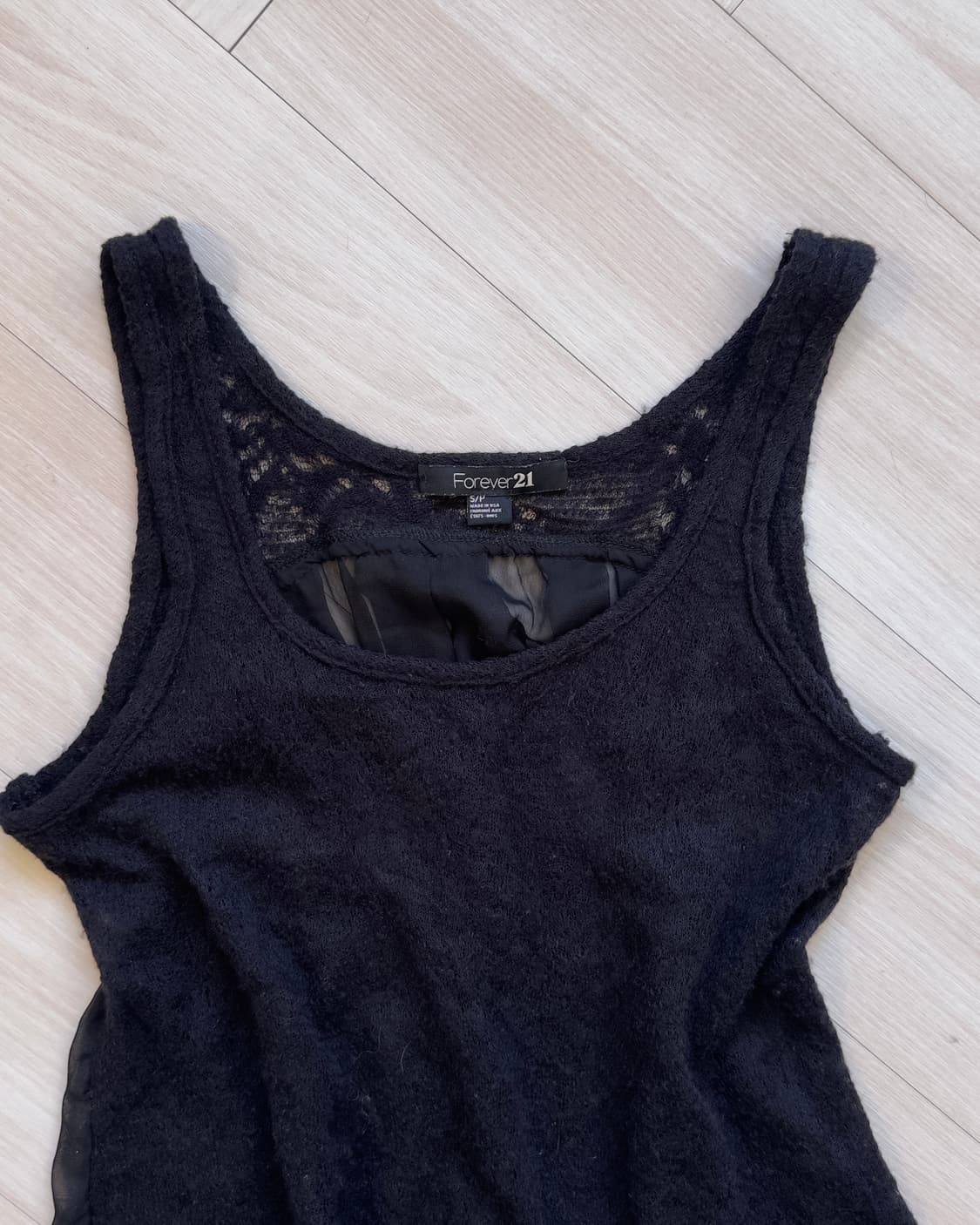 [Forever 21] Lace & Chiffon Ruffle Tank  상품이미지2