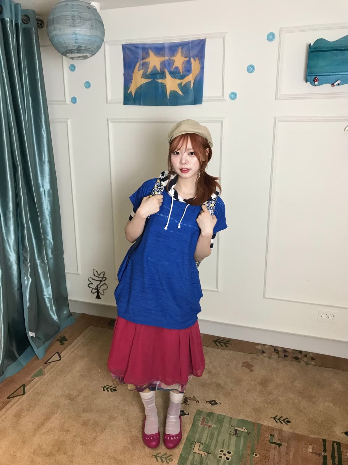 비비드한 색감 대비가 톡톡 튀면서도, 자연스럽게 흐르는 레이어드🫐🩷 상품이미지2