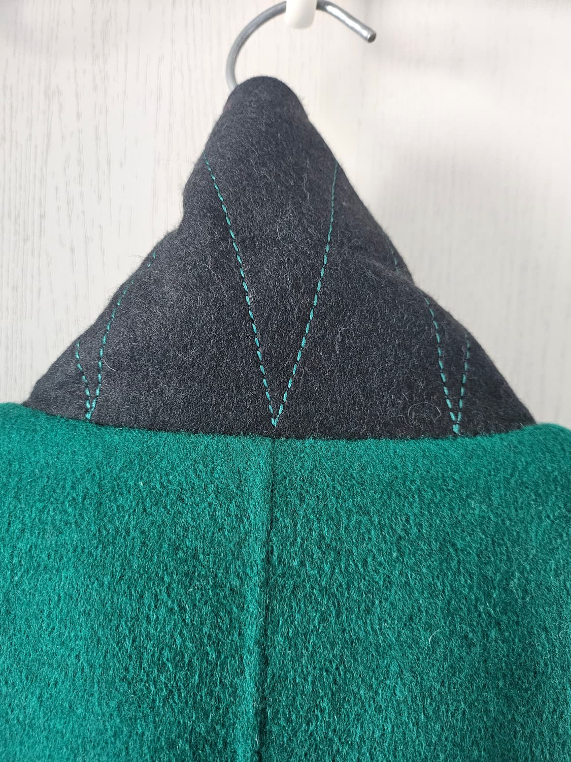 타임 진녹색 모직코트 상품이미지10