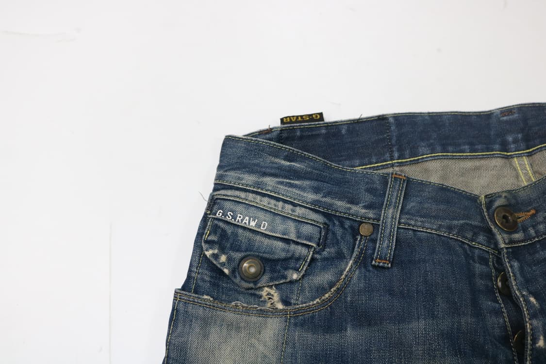 지스타로우 3301 디스트레스드 테이퍼드 데님 (31/32) 상품이미지3