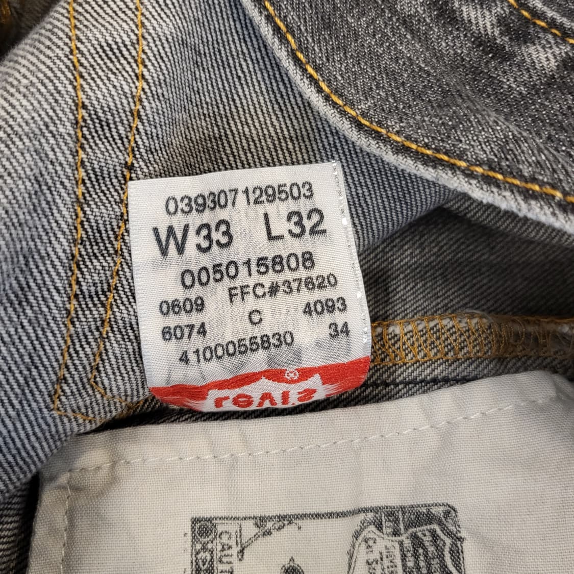 Levi's 오리지널 리바이스 501 워싱 데님 상품이미지7