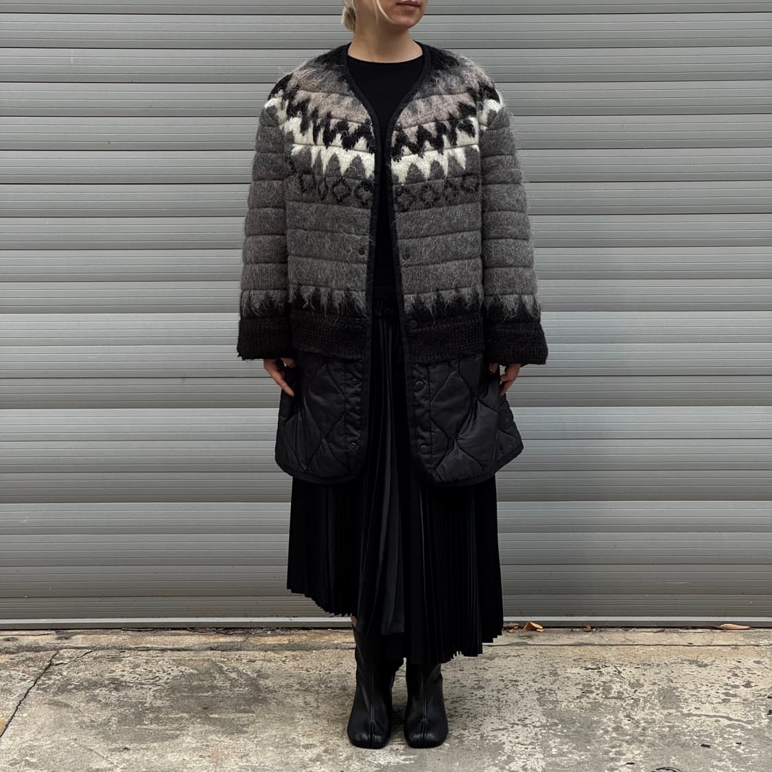 Quilted Sweater Jacket 상품이미지9