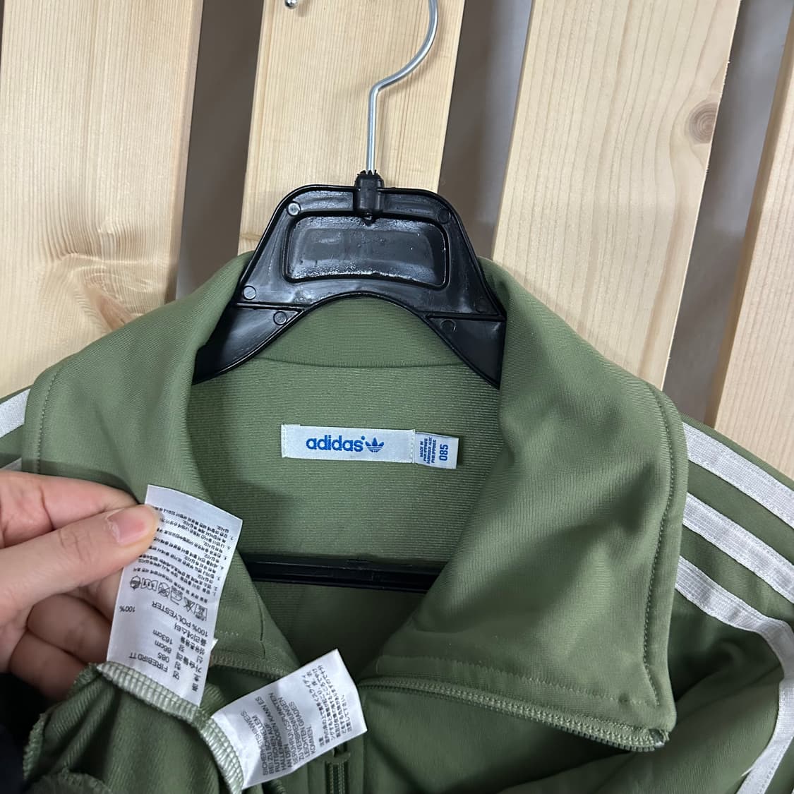 (S) 아디다스 말차 카키 백로고 파이어버드 져지 트랙탑 상품이미지9