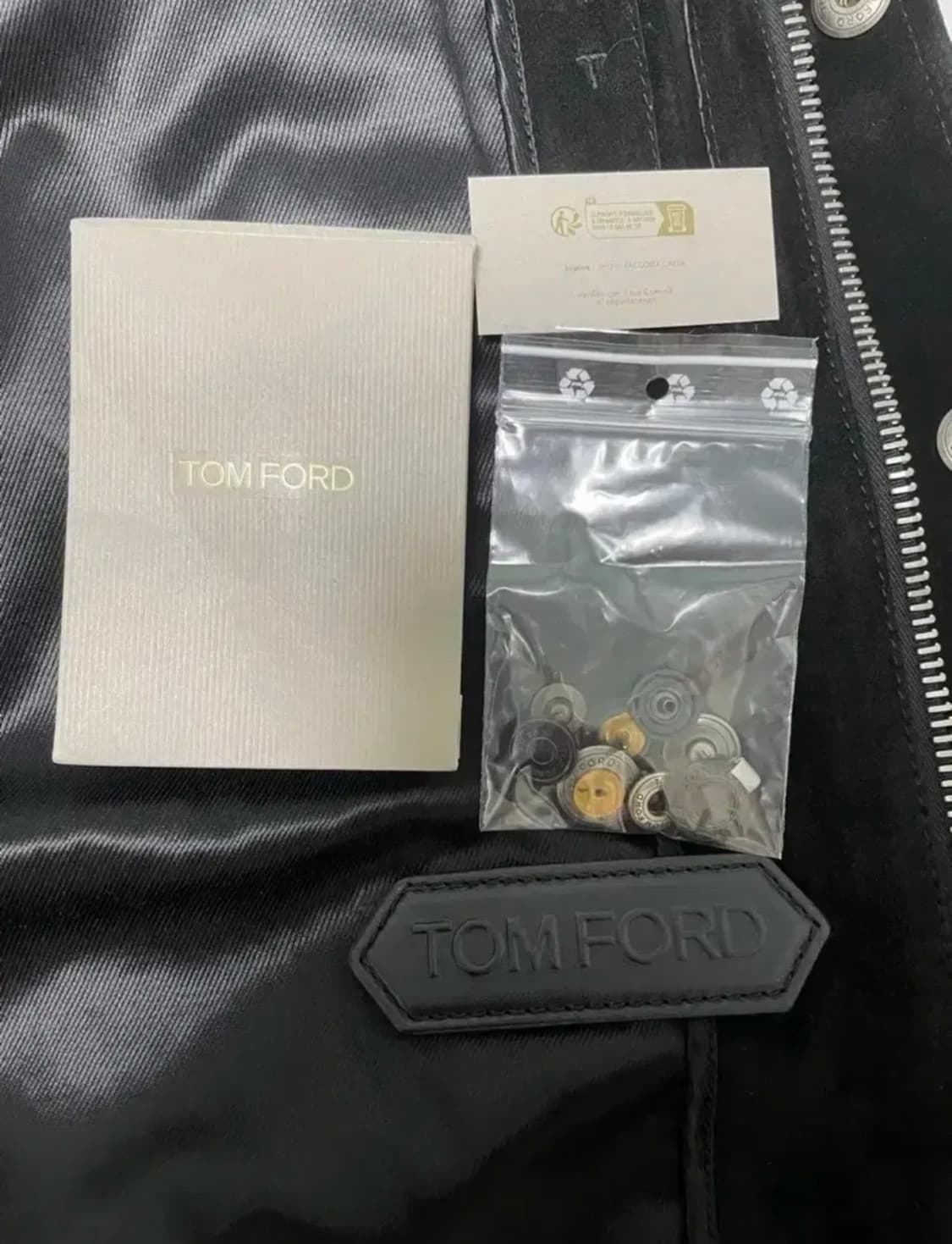 새상품 24FW 톰포드 콘트라스트 레더 스웨이드 자켓 56 정품택O 상품이미지4