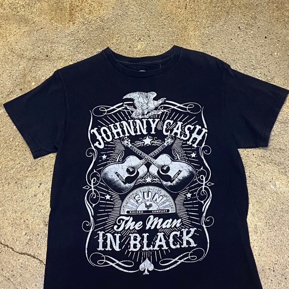 미국 빈티지 조니캐쉬 프린팅 락티셔츠 반팔티 상품이미지2