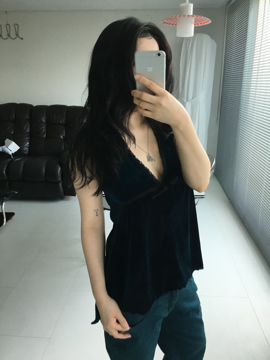 velvet ribbon top 상품이미지6