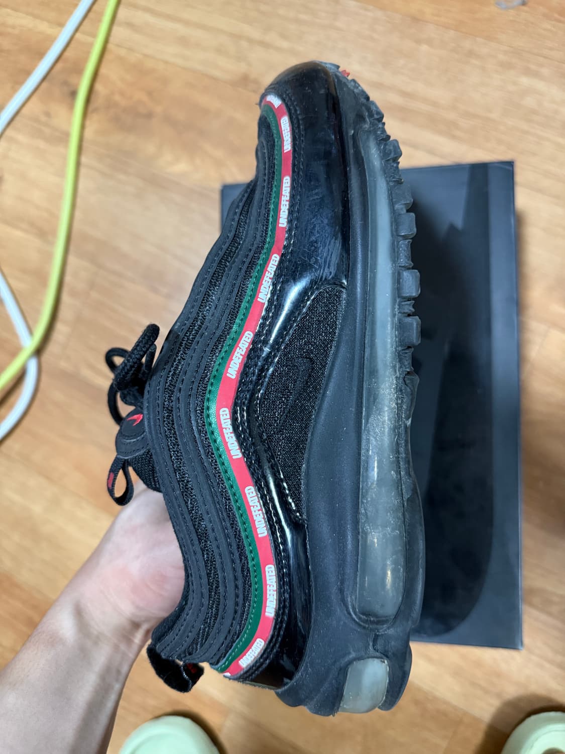 [250] 나이키 x 언디핏 에어맥스97 블랙 상품이미지8