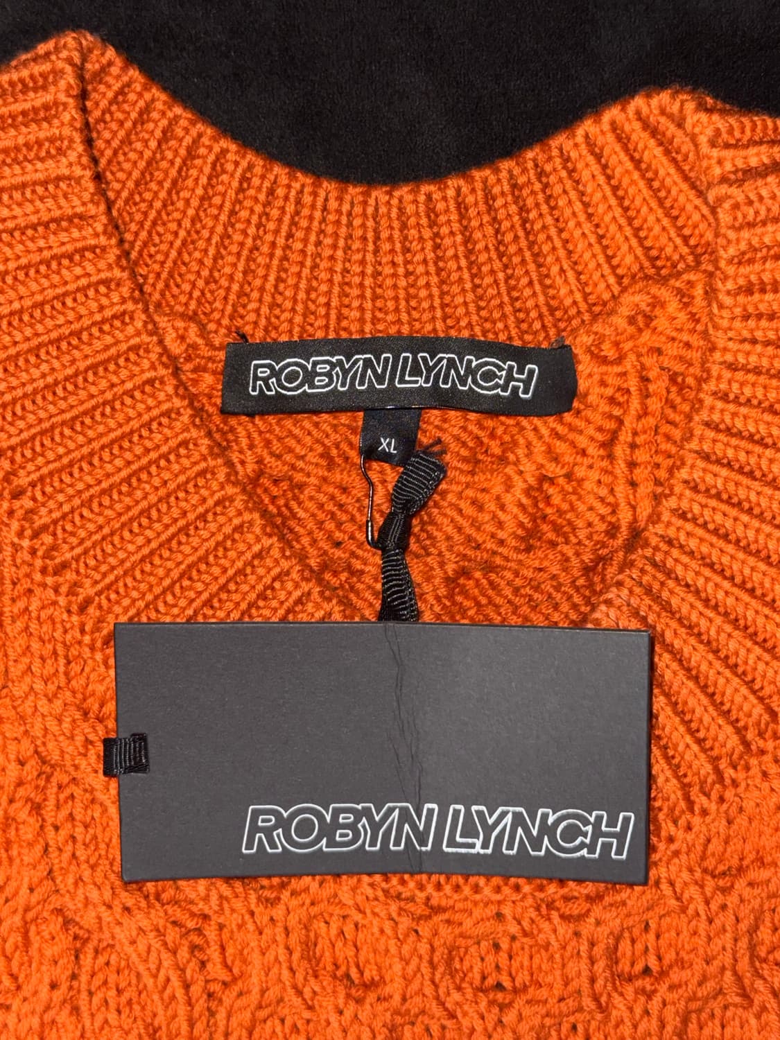 Robyn Lynch 오렌지 니트 조끼 XL 상품이미지3