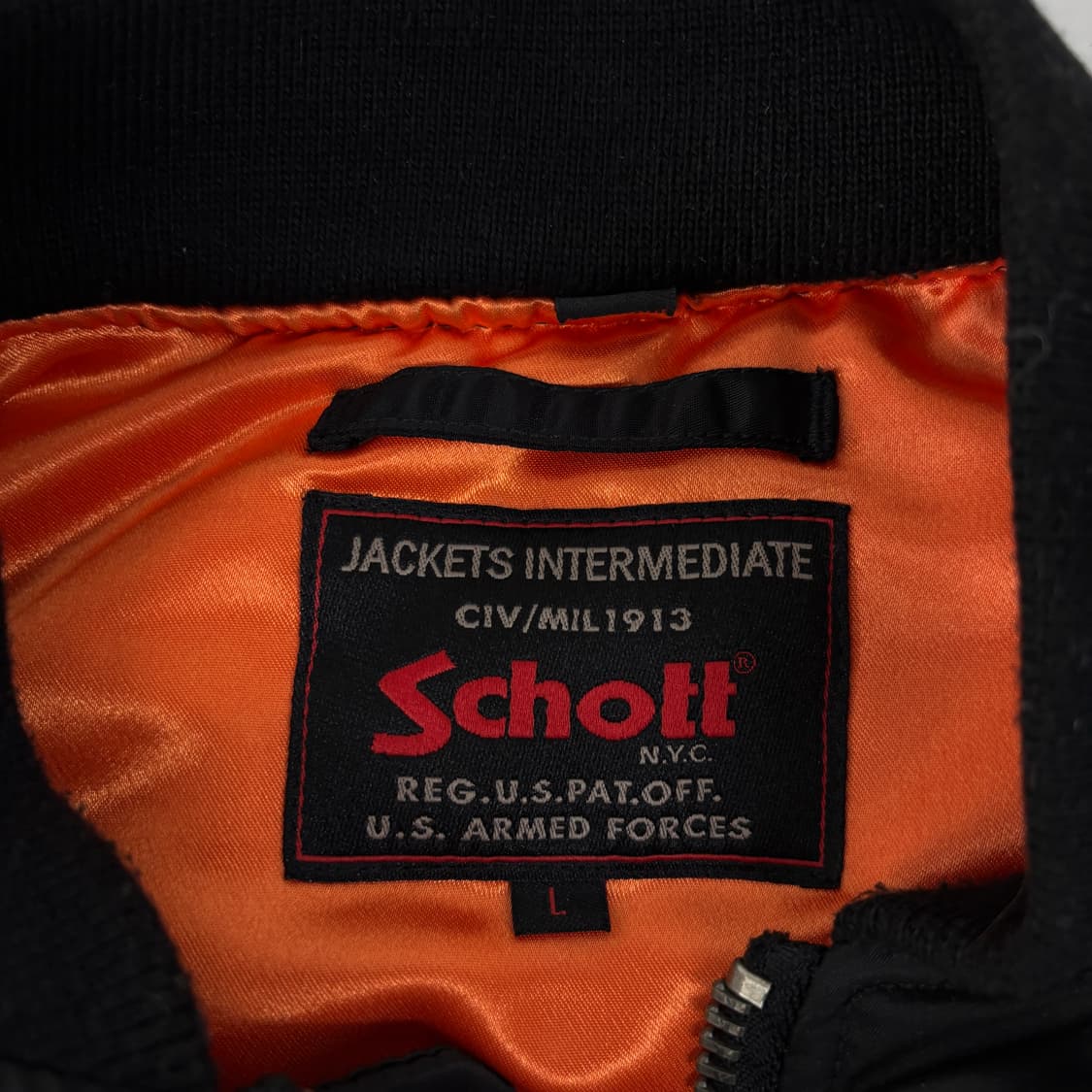 쇼트 schott MA-1 자켓 상품이미지5