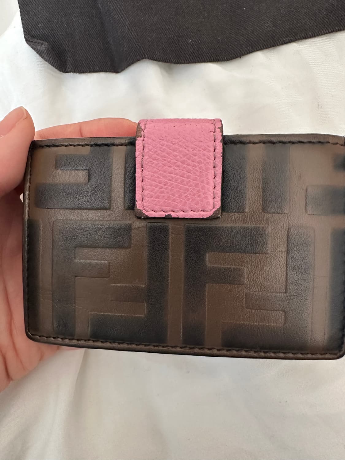 펜디 아코디언 카드지갑 핑크 상품이미지4