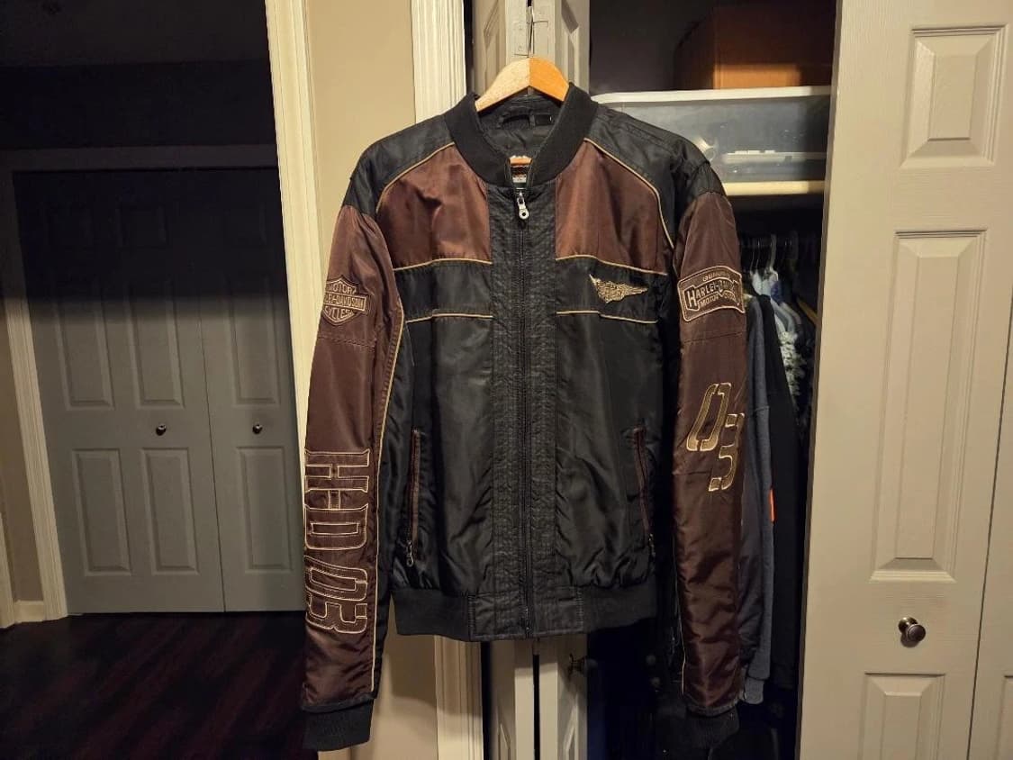 할리데이비슨 110주년 기념 나일론 봄버 자켓 상품이미지1