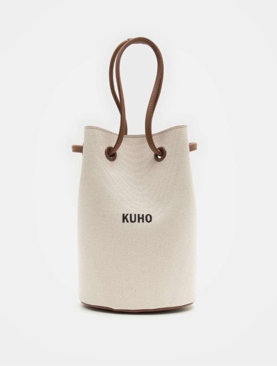 KUHO 구호 캔버스 레더 스트랩 버킷 숄더백 상품이미지1