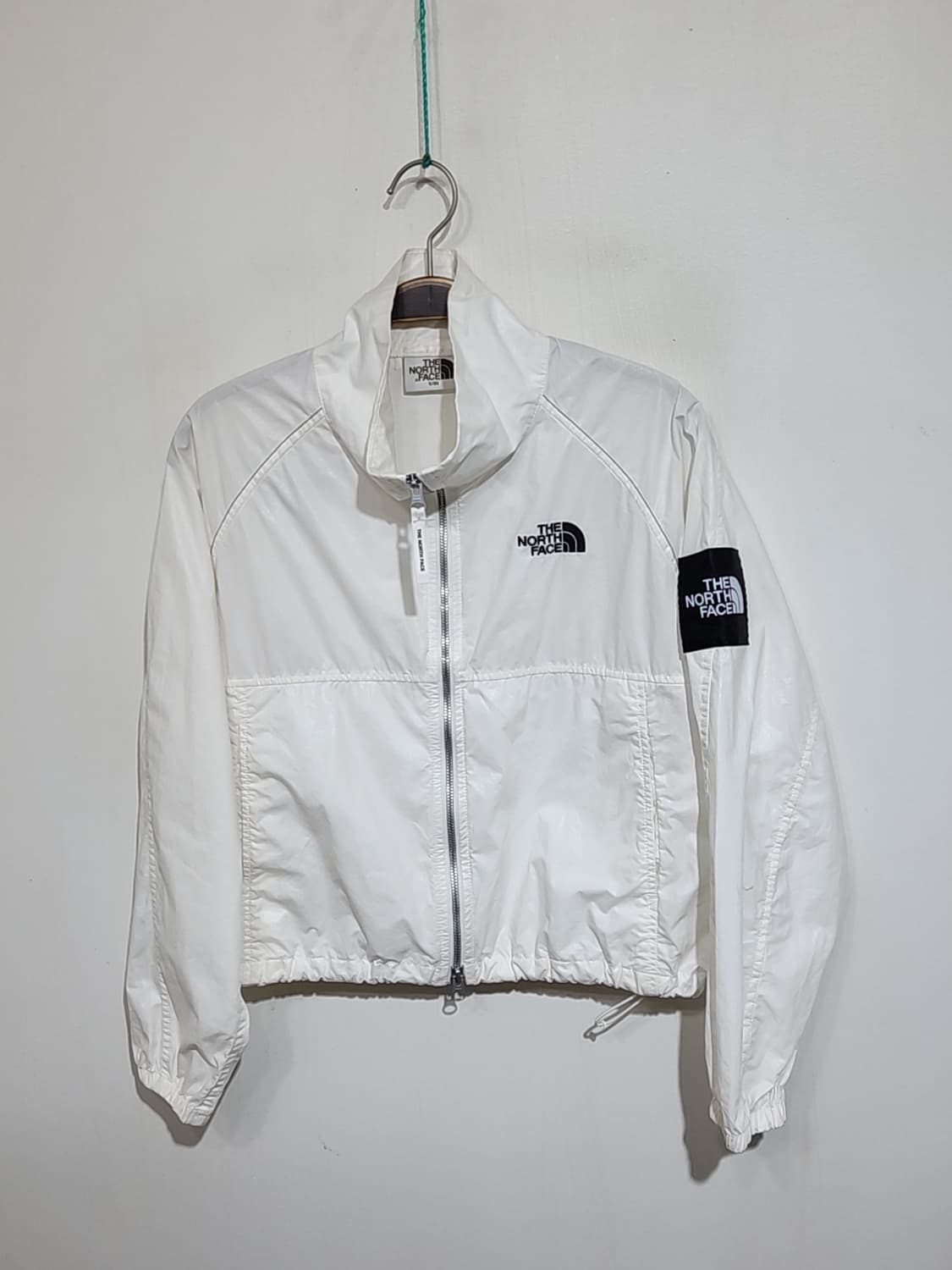 (M) 노스페이스 크롭자켓 화이트 바람막이 점퍼  상품이미지1