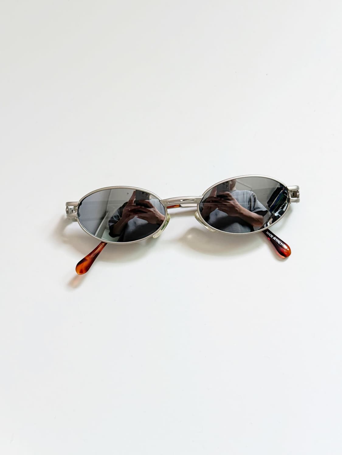 90s JOANNA 실버 슬림 오벌 프레임 빈티지 선글라스 상품이미지2