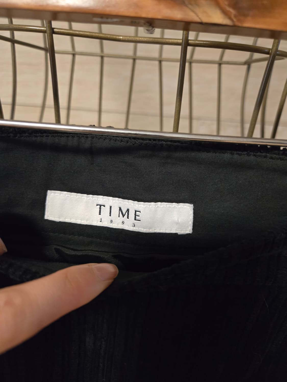 [64] TIME 타임 코듀로이 트임 롱 스커트 2022  상품이미지6