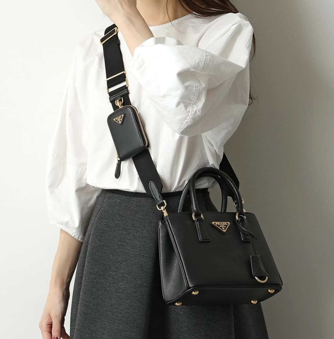 [A+ 정품] 프라다 갤러리아 미니 블랙 상품이미지10