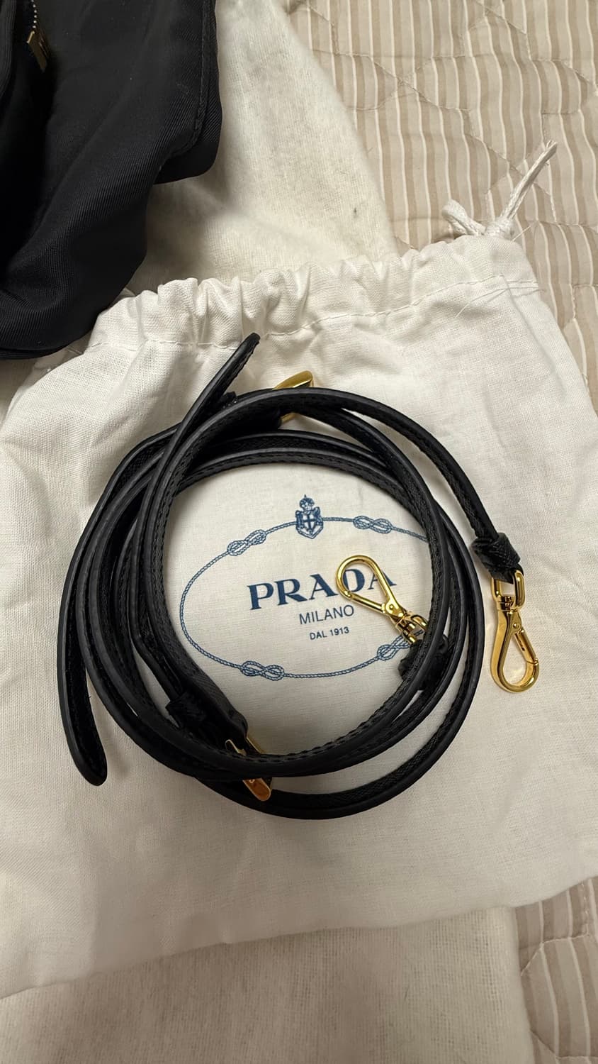 프라다 듀엣 리나일론 숄더백 블랙 상품이미지4