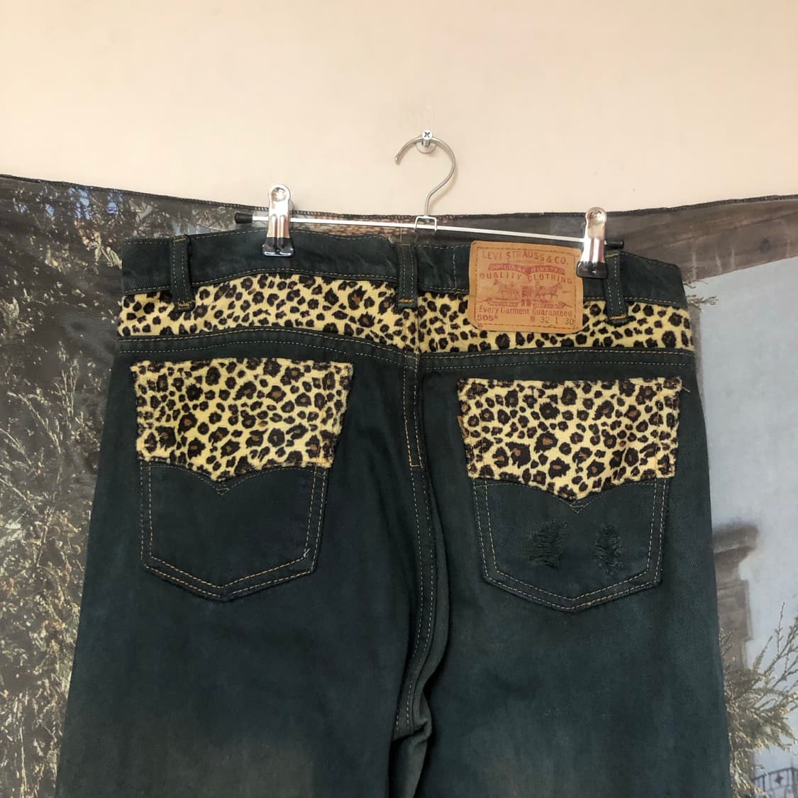 Vintage 💿 Levi's 505 leopard  상품이미지5