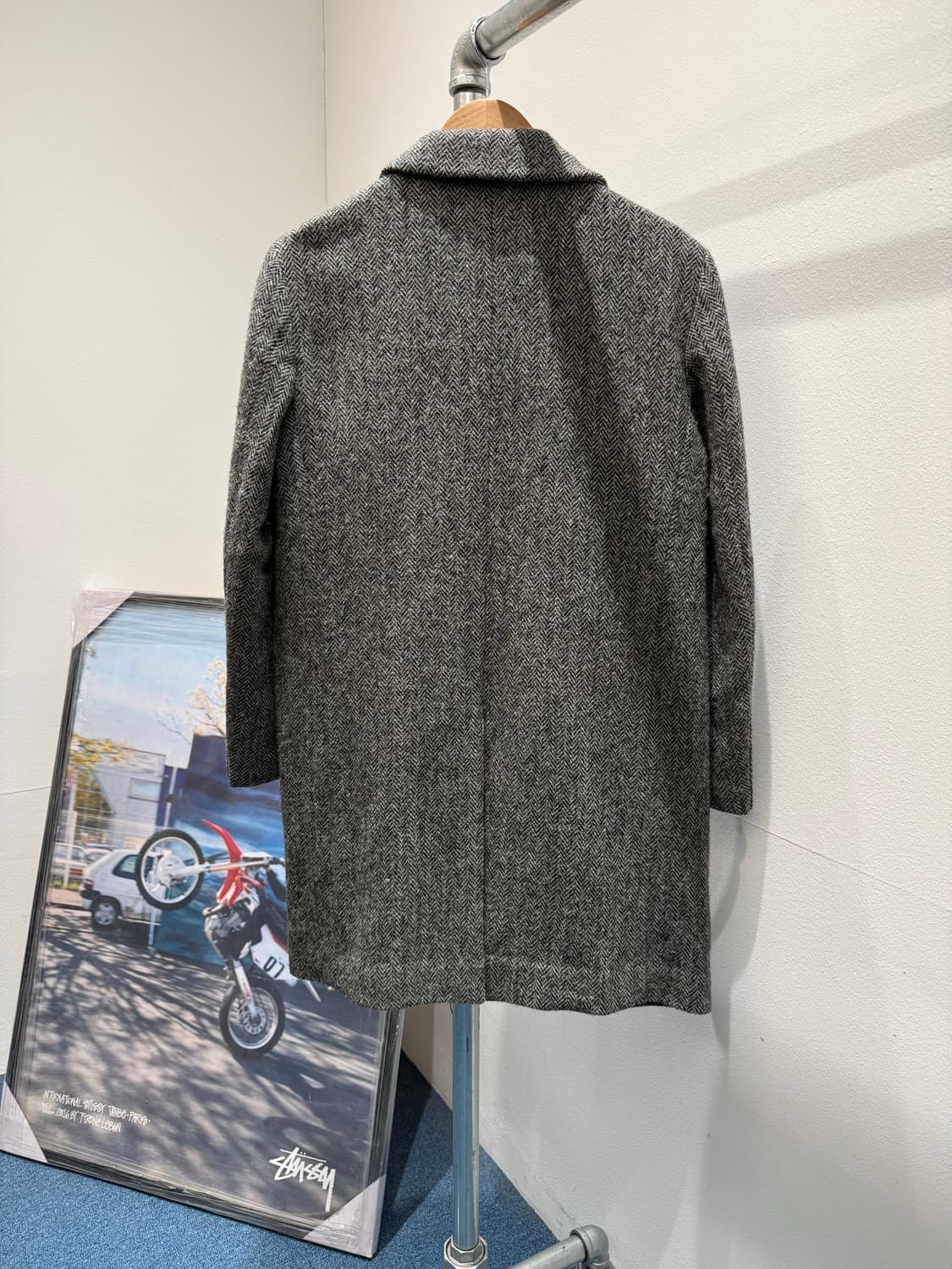 해리스트위드 x 어반리서치 헤링본 코트 상품이미지3