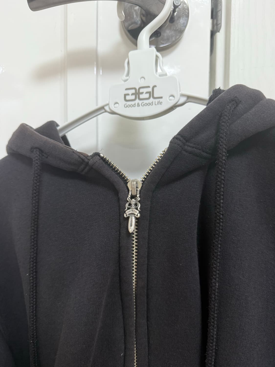 크롬하츠 레드 스크롤 플로럴 후드집업M 상품이미지4