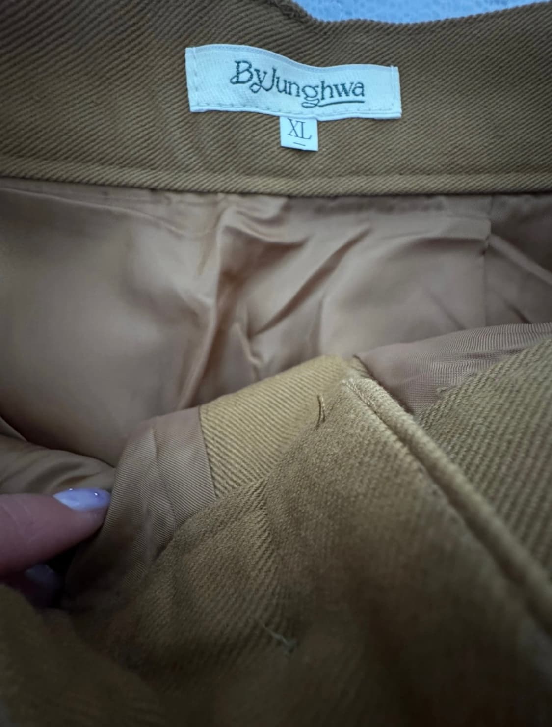 바이정화 byjunghwa 자체제작 코튼 미디 스커트 상품이미지2